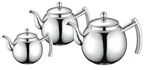 HOLLOWARE STAINLESS STEEL TEA POT  1 01_2010_03