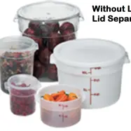 Round food storage container