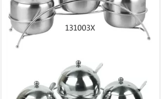 HOLLOWARE 3-PC CONDIMENT SET 1 132003x