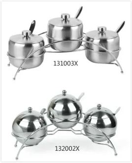 HOLLOWARE 3-PC CONDIMENT SET 1 132003x