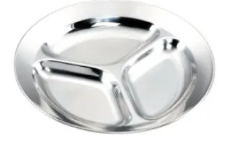 KITCHEN UTENSIL 3-DIVISION STAINLESS STEEL DISH 1 15024