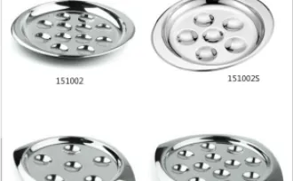 KITCHEN UTENSIL 6 HOLES & 12 HOLES STAINLESS STEEL SNAIL DISH 1 151002sre